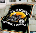 Bikergod Motorcycle Sons Of Arthritis Ibuprofen Chapter Blanket NAAH74
