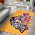 Bikergod Motorcycle Rat Fink Hot Rods And Fat Bobs Rug Home Floor Decor NADA153