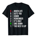 Bikergod Motorcycles When Life Gets You Down T-shirt Design 2D Full Printed Sizes S - 5XL - NADA173