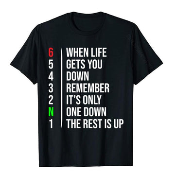 Bikergod Motorcycles When Life Gets You Down T-shirt Design 2D Full Printed Sizes S - 5XL - NADA173
