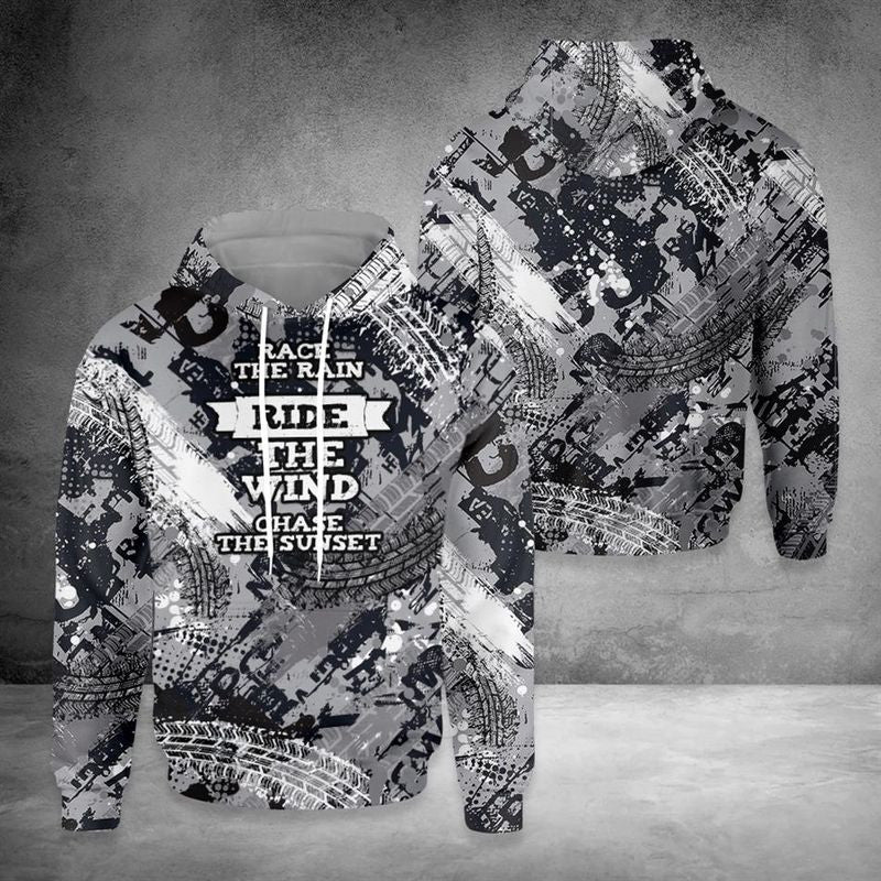 Bikergod Motorcycle Race Ride & Chase Hoodie Design 3D Full Printed Sizes S - 5XL - NAAK301