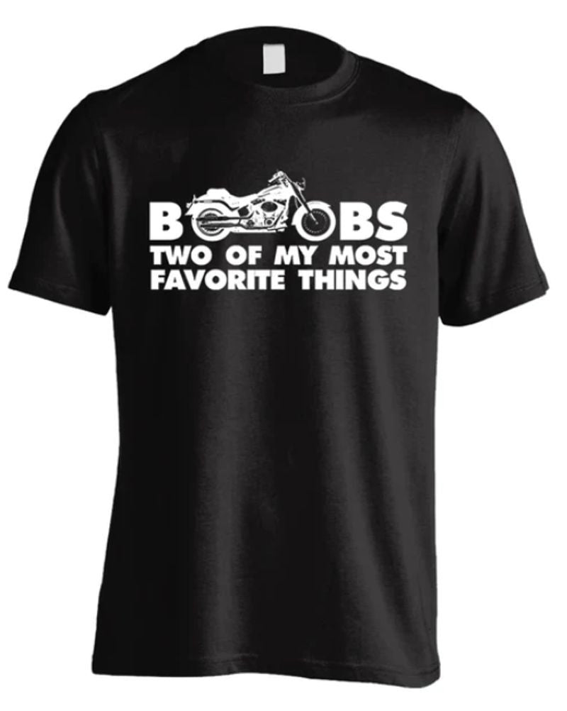 Bikergod Motorcycle BOOBS & MOTORCYCLES T-shirt Design 2D Full Printed Sizes S - 5XL - NAAH89