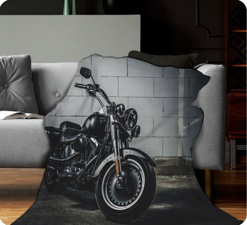 Bikergod Motorcycle Biker Blanket NAAH70