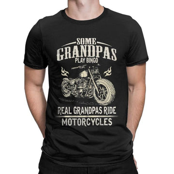 Bikergod Motorcycles Real Grandpa Rides Motorcycle T-shirt Design 2D Full Printed Sizes S - 5XL - NADA188
