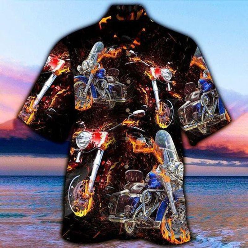 Bikergod Motorcycle Hawaii Shirt Design 3D Full Printed Sizes S - 5XL NAQ8115
