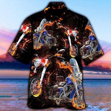 Bikergod Motorcycle Hawaii Shirt Design 3D Full Printed Sizes S - 5XL NAQ8115