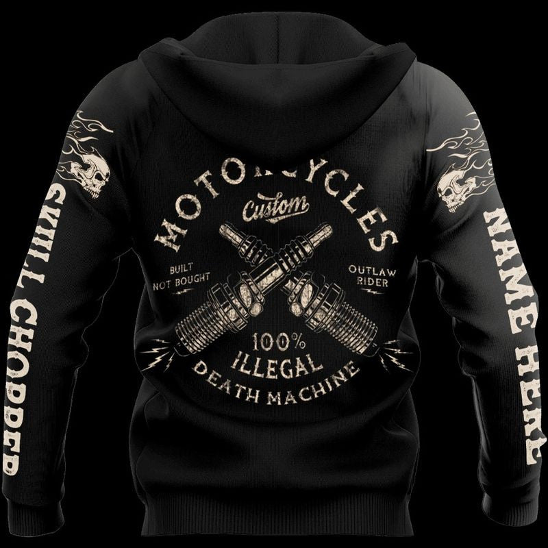 Bikergod Motorcycle Hoodie/Ziphoodie Design 3D Full Printed Sizes S - 5XL MT151154