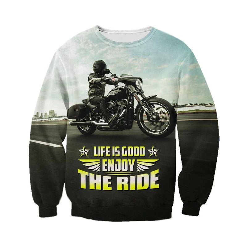 Bikergod Motorcycle Sweatshirt Design 3D Full Printed Sizes S - 5XL - MT151194