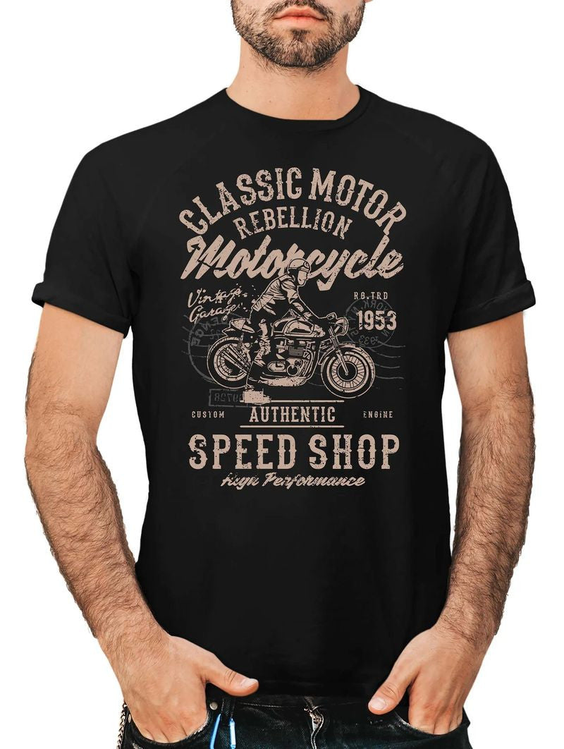 Bikergod Motorcycle T-shirt Design 2D Full Printed Sizes S - 5XL - GHJ44486