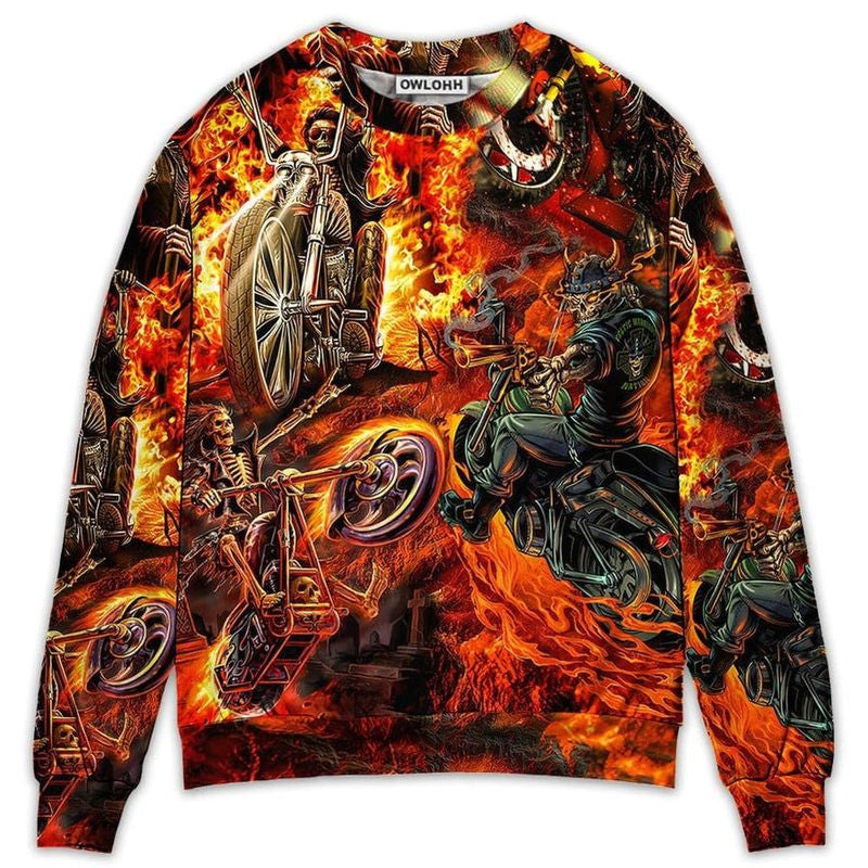 Bikergod Motorcycle Sweatshirt Design 3D Full Printed Sizes S - 5XL - MT151165