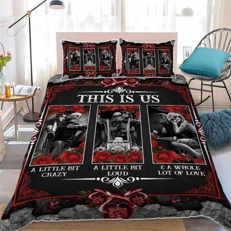 Bikergod Motorcycle Bedding Set Cover Design 3D - MT151203