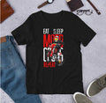 Bikergod Motorcycles Eat Sleep Motocross Repeat T-shirt Design 2D Full Printed Sizes S - 5XL - NAAD15