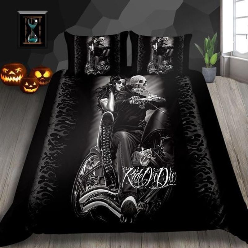 Bikergod Motorcycle Bedding Set Cover Design 3D - MT151202