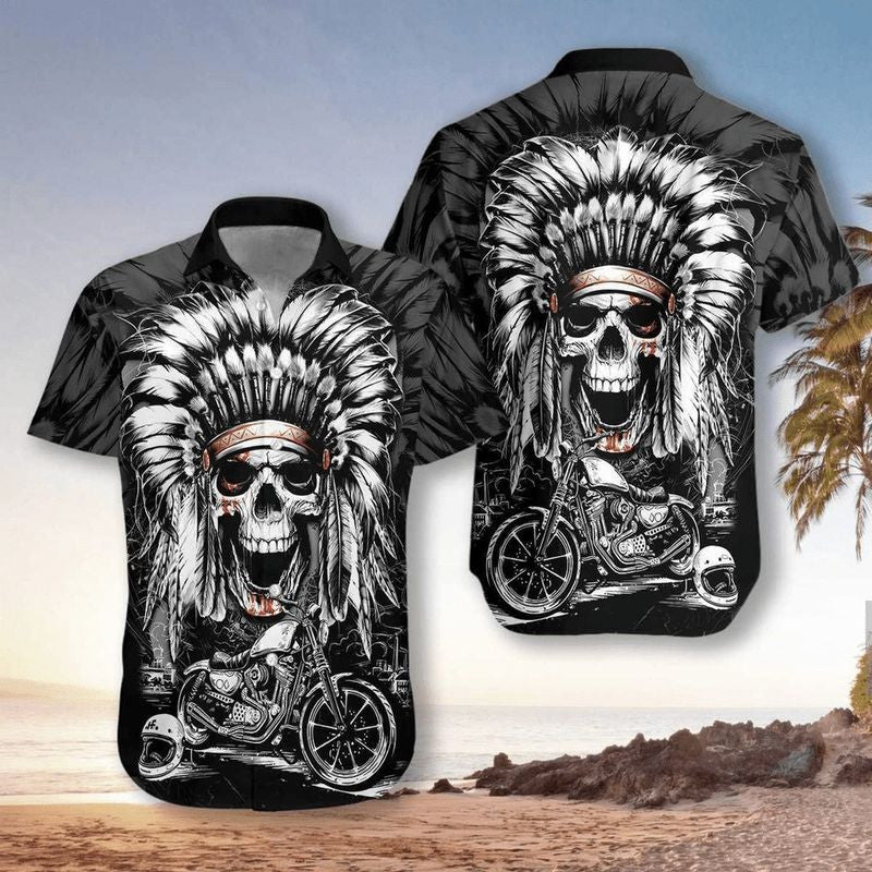 Bikergod Motorcycle Hawaii Shirt Design 3D Full Printed Sizes S - 5XL MT151224