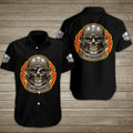 Bikergod Motorcycles Skull Button Shirt Design 3D Full Printed Sizes S - 5XL NAL170