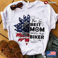 Bikergod Motorcycle The Best Mom Raises A Biker Sunflower T-shirt Design 2D Full Printed Sizes S - 5XL - NAAR04