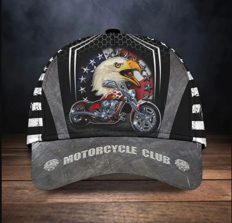 Bikergod Motorcycle Eagle biker motorcycle club Classic Cap NAAM35