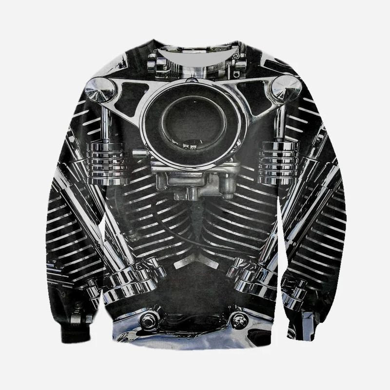 Bikergod Motorcycle Sweatshirt Design 3D Full Printed Sizes S - 5XL - MT151171