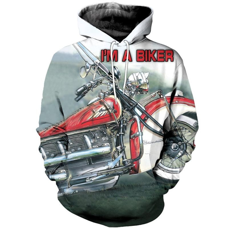 Bikergod Motorcycle Hoodie Design 3D Full Printed Sizes S - 5XL - MT151136