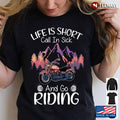 Bikergod Motorcycles Life Is Short Call In Sick And Go Riding T-shirt Design 2D Full Printed Sizes S - 5XL - NAAD33