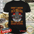 Bikergod Motorcycles Don’t Mess With Old Bikers T-shirt Design 2D Full Printed Sizes S - 5XL - NAAB186
