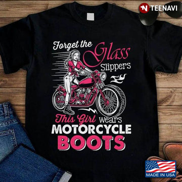 Bikergod Motorcycle This Girl Wear Motorcycle Boots T-shirt Design 2D Full Printed Sizes S - 5XL - NAAR47