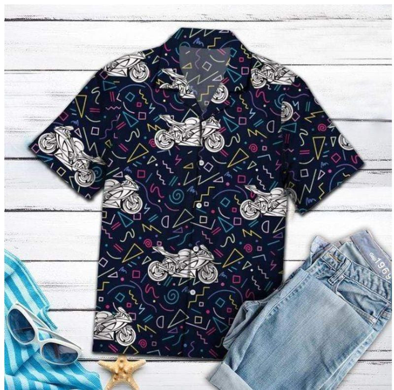 Bikergod Amazing Motorcycles Hawaii Shirt Design 3D Full Printed Sizes S - 5XL NAAB336
