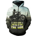 Bikergod Motorcycle Hoodie/Zip hoodie Design 3D Full Printed Sizes S - 5XL - MT151188