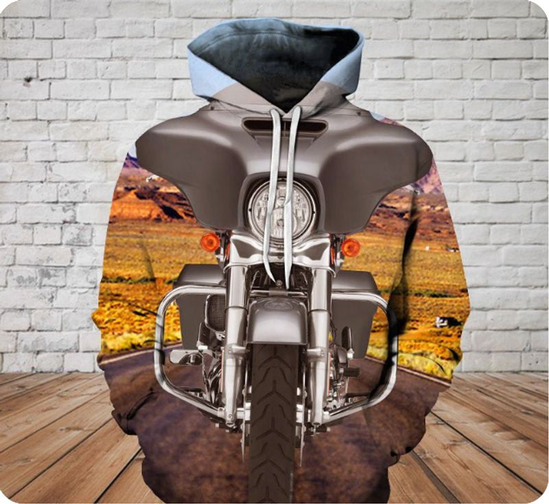 Bikergod Motorcycle Hoodie Design 3D Full Printed Sizes S - 5XL - NAAM72
