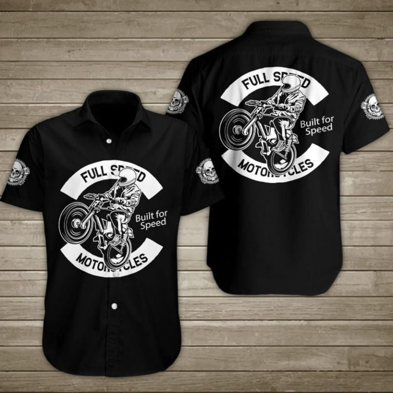 Bikergod Motorcycles Biker Button Shirt Design 3D Full Printed Sizes S - 5XL NAL238