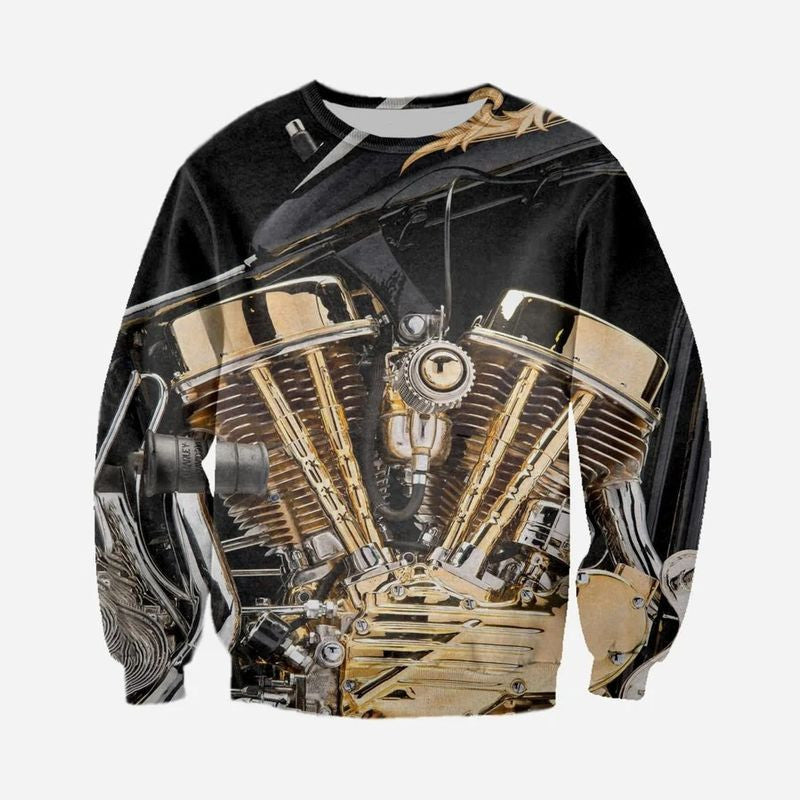 Bikergod Motorcycle Sweatshirt Design 3D Full Printed Sizes S - 5XL - MT151139