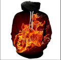 Bikergod Motorcycle Fire Skull Hoodie Design 3D Full Printed Sizes S - 5XL - NAQ546512