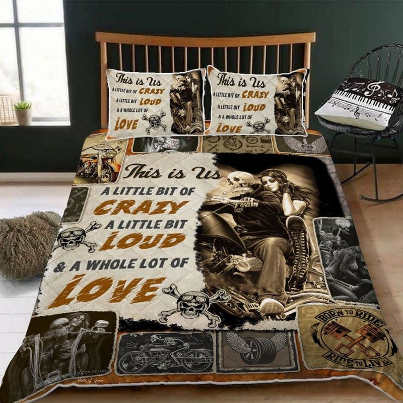 Bikergod Motorcycle Bedding Set Cover Design 3D - MT151204