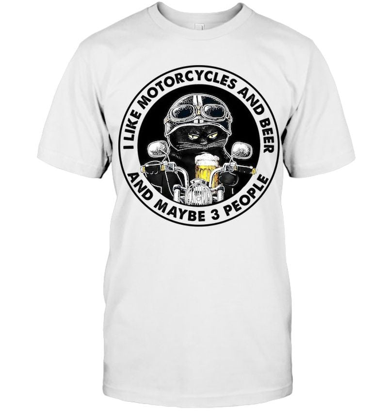 Bikergod Motorcycle I like motorcycles and beer T-shirt, Crew-neck Sweatshirt, Hoodie, Tank Top, V-neck T-shirt Design 2D Full Printed Sizes S - 5XL - NABD226