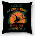 Bikergod Motorcycles My Broom Broke So Now I Drive A Motorcycle Halloween Pillow Case Design 3D Full Printed NABD338