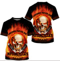 Bikergod Motorcycle Skull Biker Legends Never Die Custom Name  T-shirt Design 3D Full Printed Sizes S - 5XL - NABD281