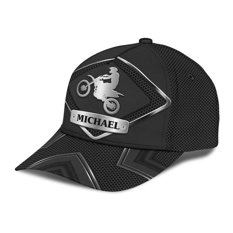 Bikergod Motorcycle Custom Name Classic Cap NABH247