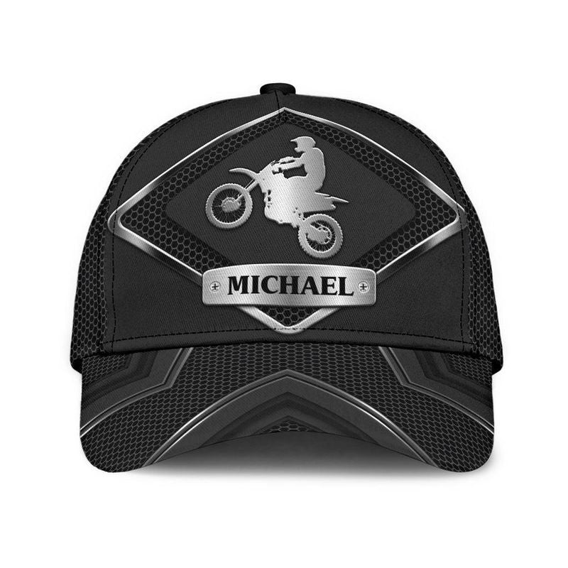Bikergod Motorcycle Custom Name Classic Cap NABH247