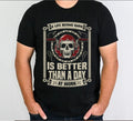 Bikergod Motorcycle A Life Behind Bars Is Better Than A Day At Work T-shirt, Crew-neck Sweatshirt, Hoodie, Tank Top, V-neck T-shirt Design 2D Full Printed Sizes S - 5XL - NABS396