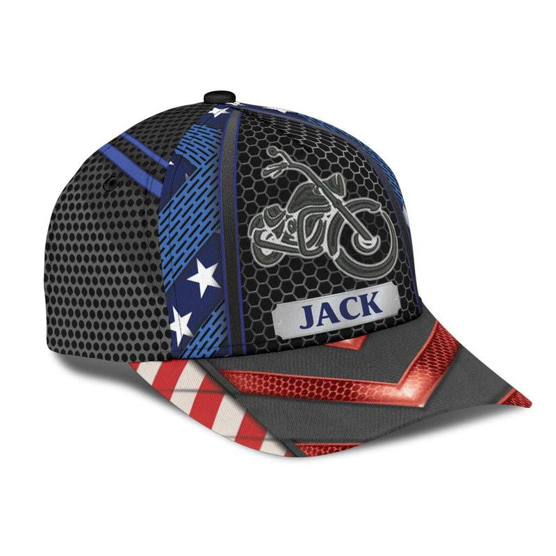 Bikergod Motorcycle Custom Name Classic Cap NABH248