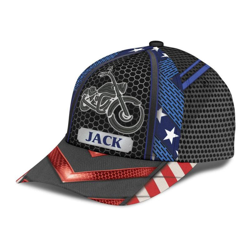 Bikergod Motorcycle Custom Name Classic Cap NABH248