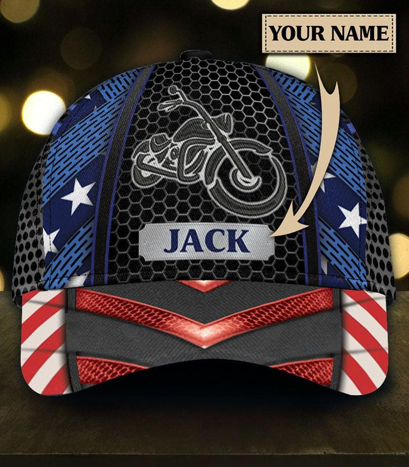 Bikergod Motorcycle Custom Name Classic Cap NABH248