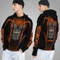 Bikergod Motorcycle Custom name  Hoodie Design 3D Full Printed Sizes S - 5XL- NABD330S