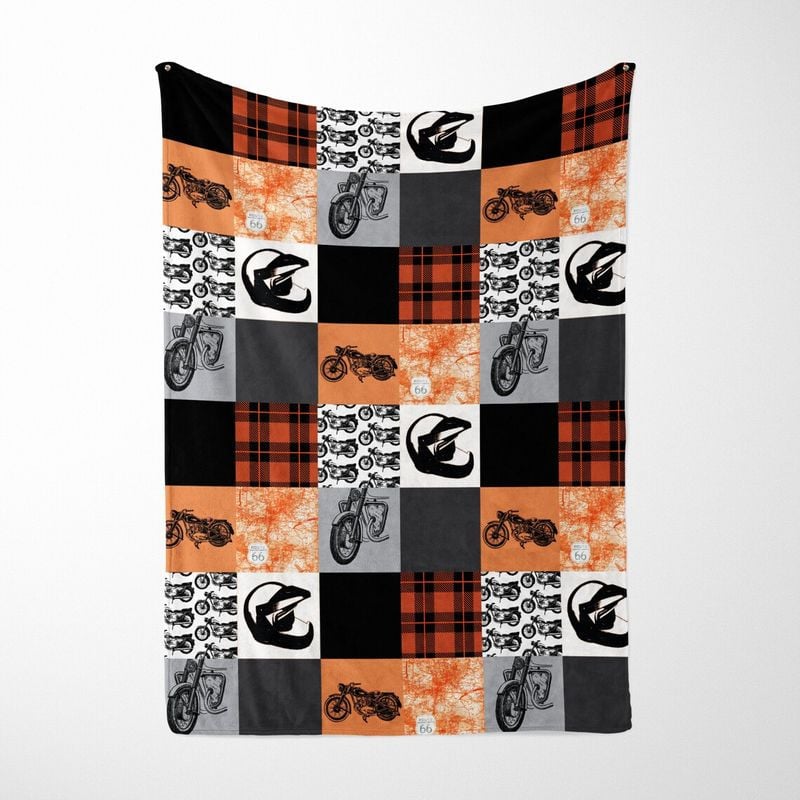 Bikergod Motorcycle Motocross Blanket NABC358