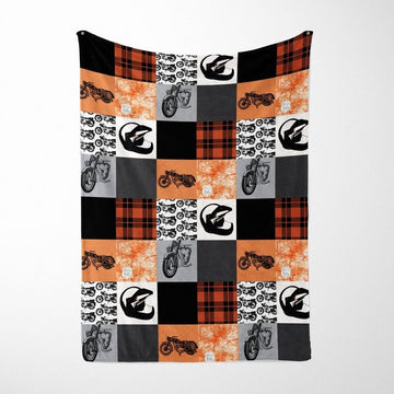 Bikergod Motorcycle Motocross Blanket NABC358