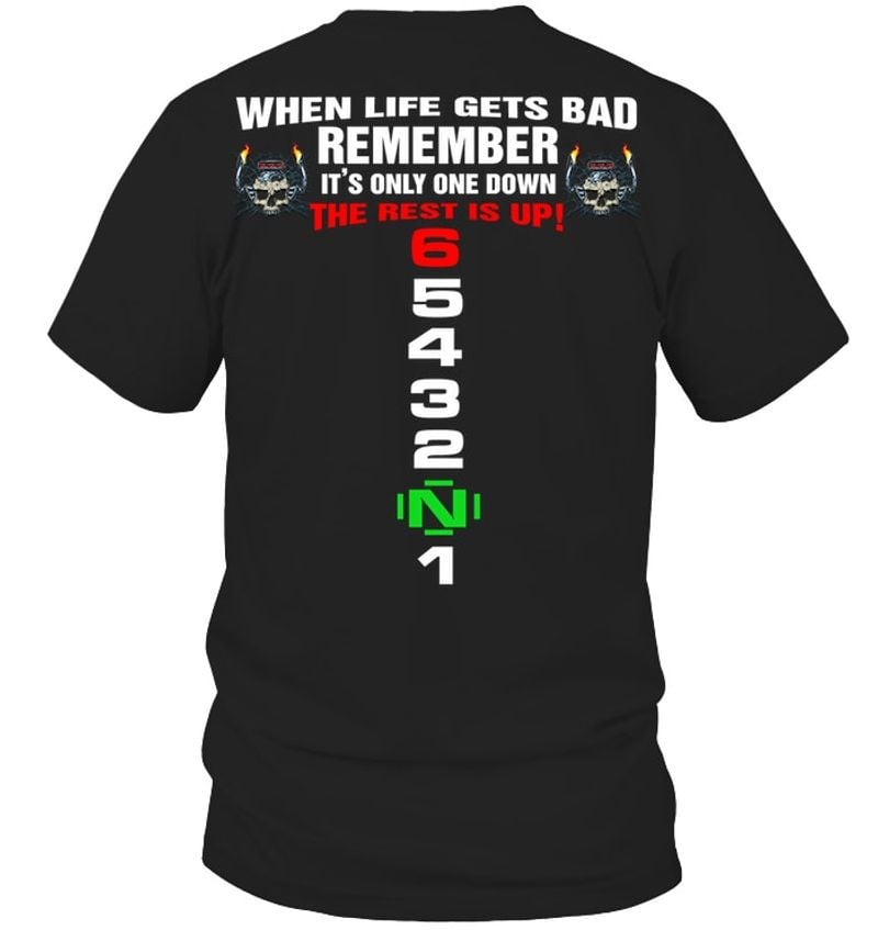 Bikergod Motorcycle When Life Get Bad T-shirt, Crew-neck Sweatshirt, Hoodie, Tank Top, V-neck T-shirt Design 2D Full Printed Sizes S - 5XL - NABD236