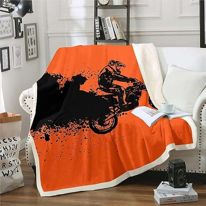 Bikergod Motorcycle Motocross Blanket NABC356
