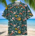 Bikergod Motorcycle Motocross And Dogs COTTON Hawaii Shirt Design 3D Full Printed Sizes S - 5XL NMK294