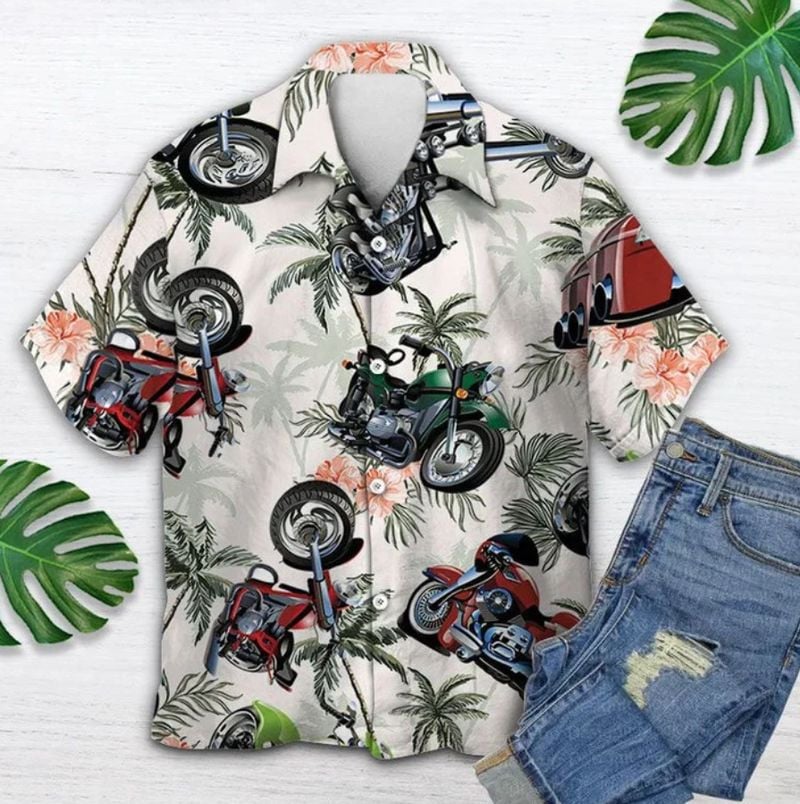 Bikergod Motorcycle COTTON Hawaii Shirt Design 3D Full Printed Sizes S - 5XL NMK284
