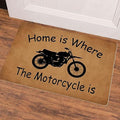 Bikergod Motorcycle Home Is Where The Motorcycle Is Doormat NABC345